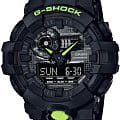 Casio Casio G-Shock GA-700DC-1A GA-700 GA-700DC-1A электронные мужские часы  черный циферблат, браслет пластик — вид спереди